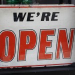 CC Licensed image "We're Open" sign by dlofink